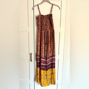 Angie Multicolor Floral Maxi Dress